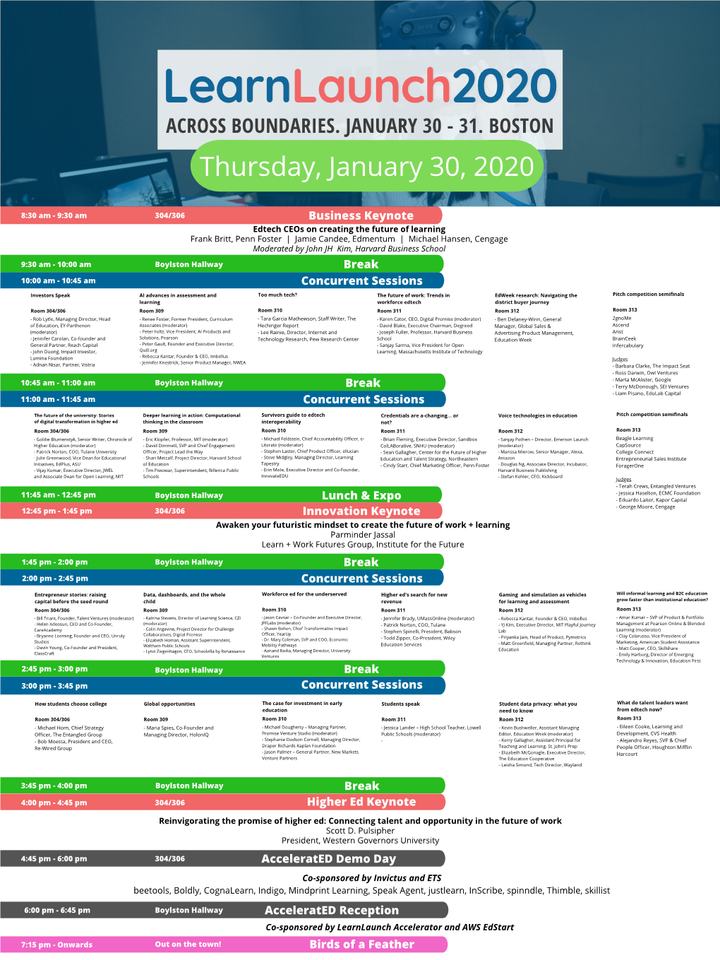 Learnlaunch2020 36In X 48In Full Schedule