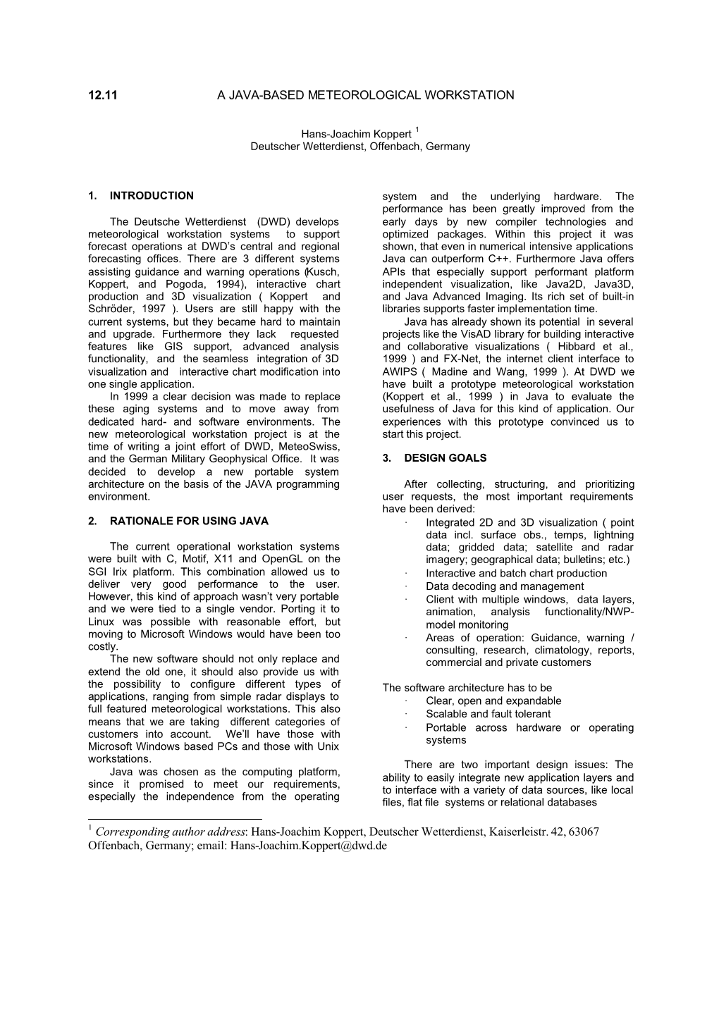 12.11 a Java-Based Meteorological Workstation