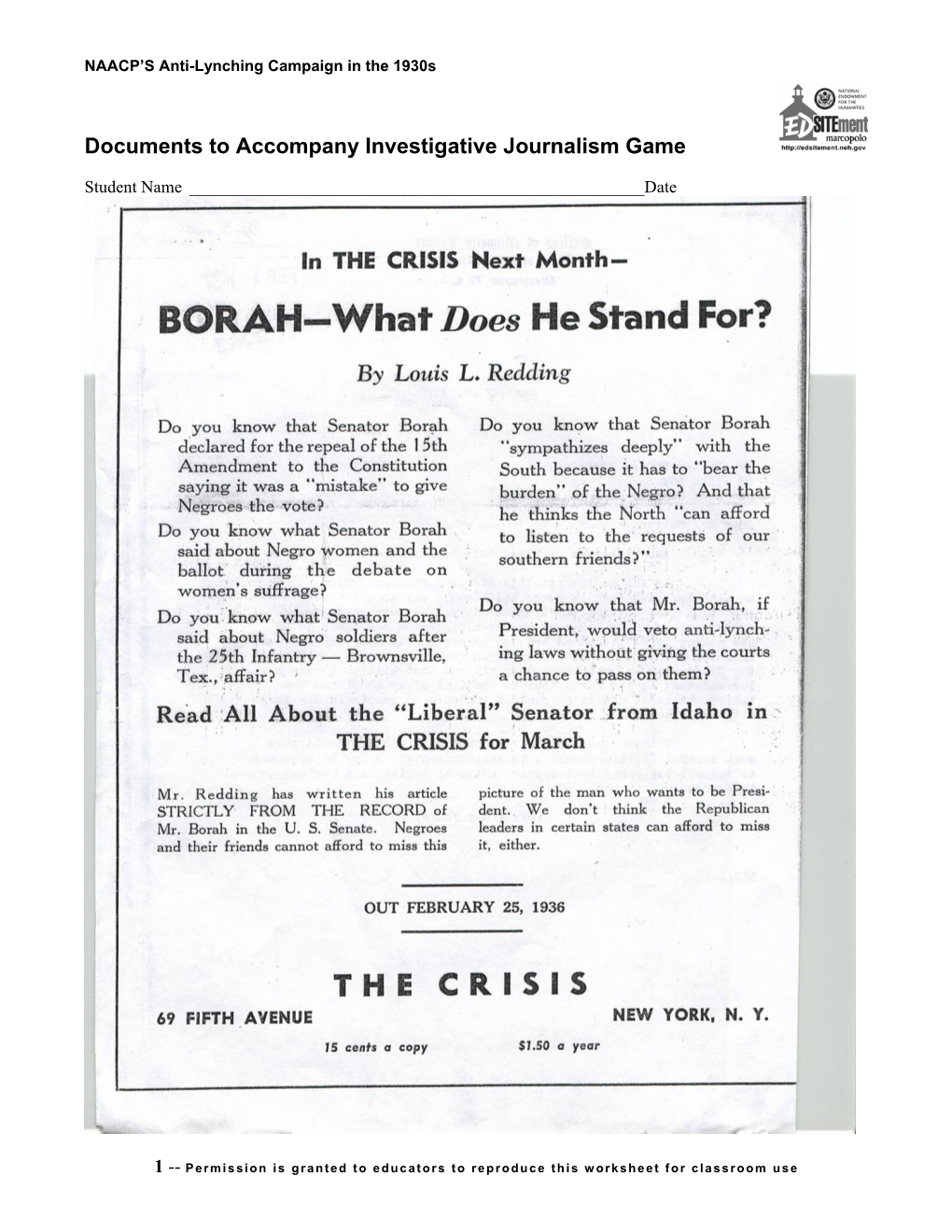 NAACP's Anti-Lynching Campaign