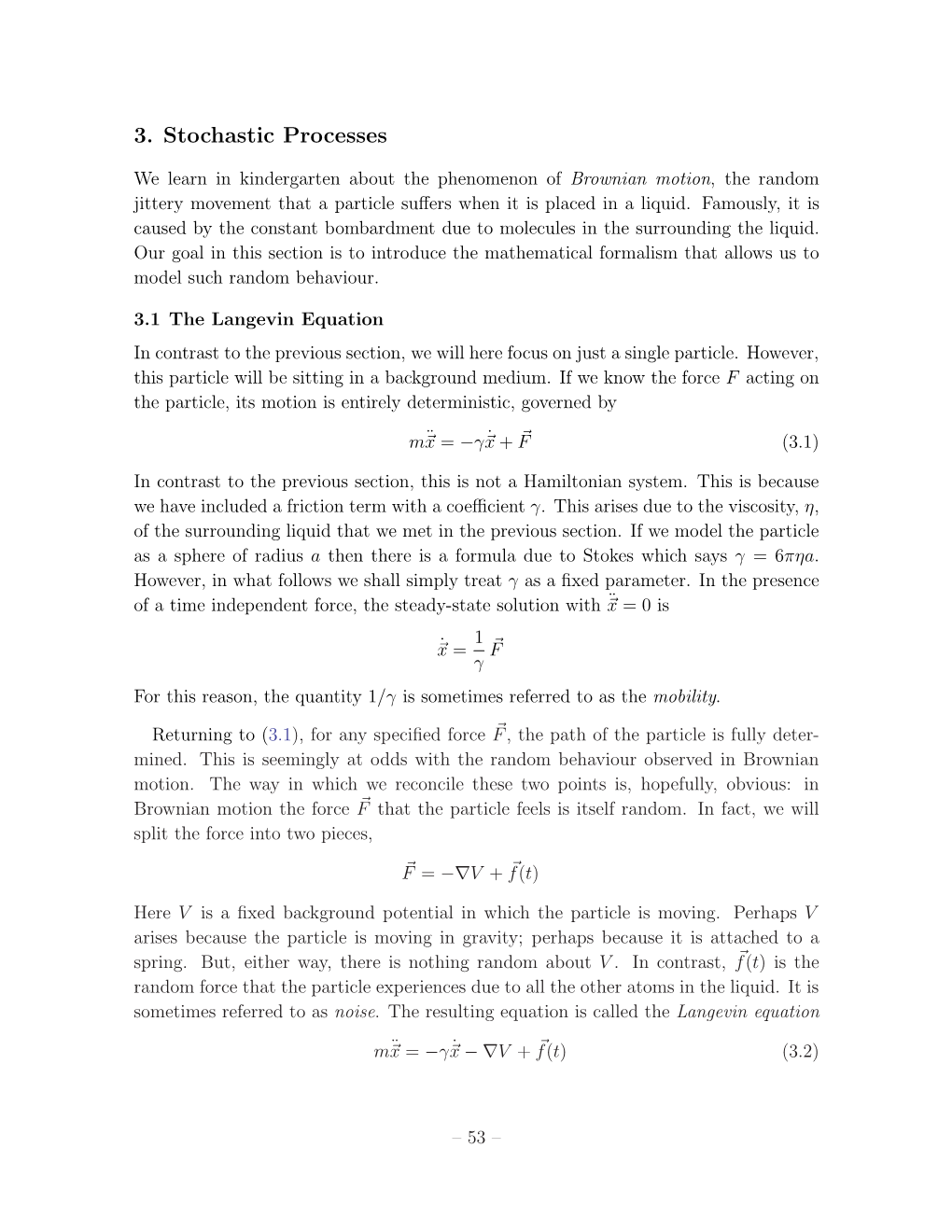 3. Stochastic Processes