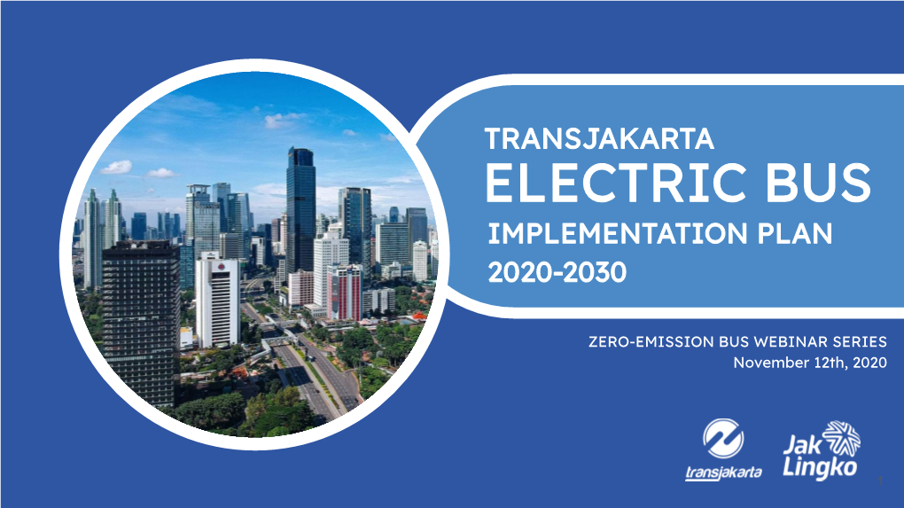 Electric Bus Implementation Plan 2020-2030