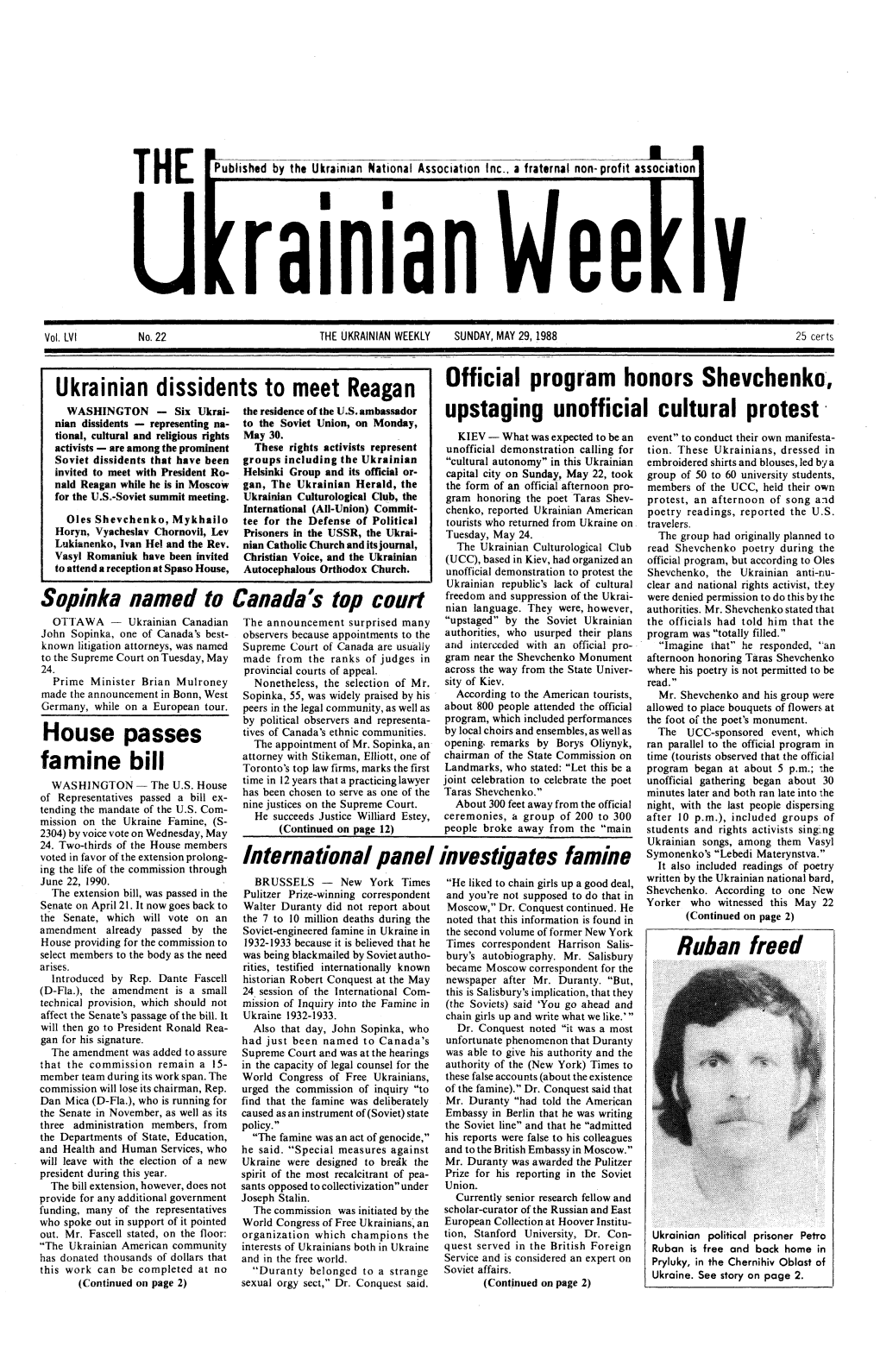 The Ukrainian Weekly 1988, No.22