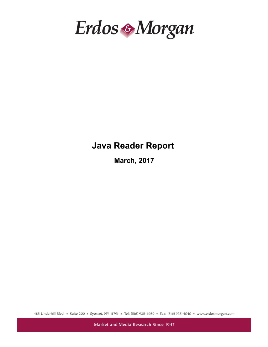 Java Reader Report