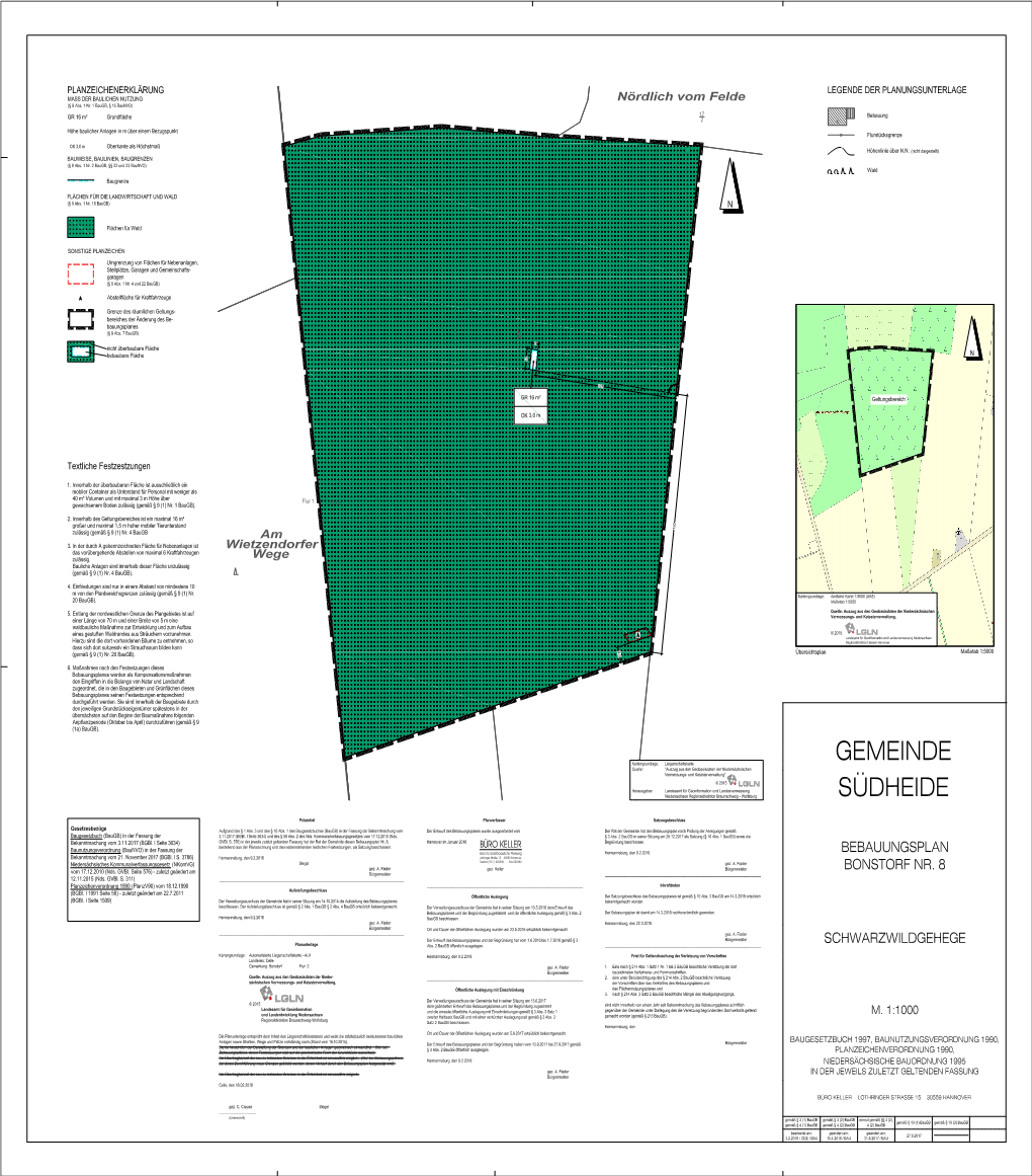 B-Plan Bonstorf Nr.8-Schwarzwildgehege