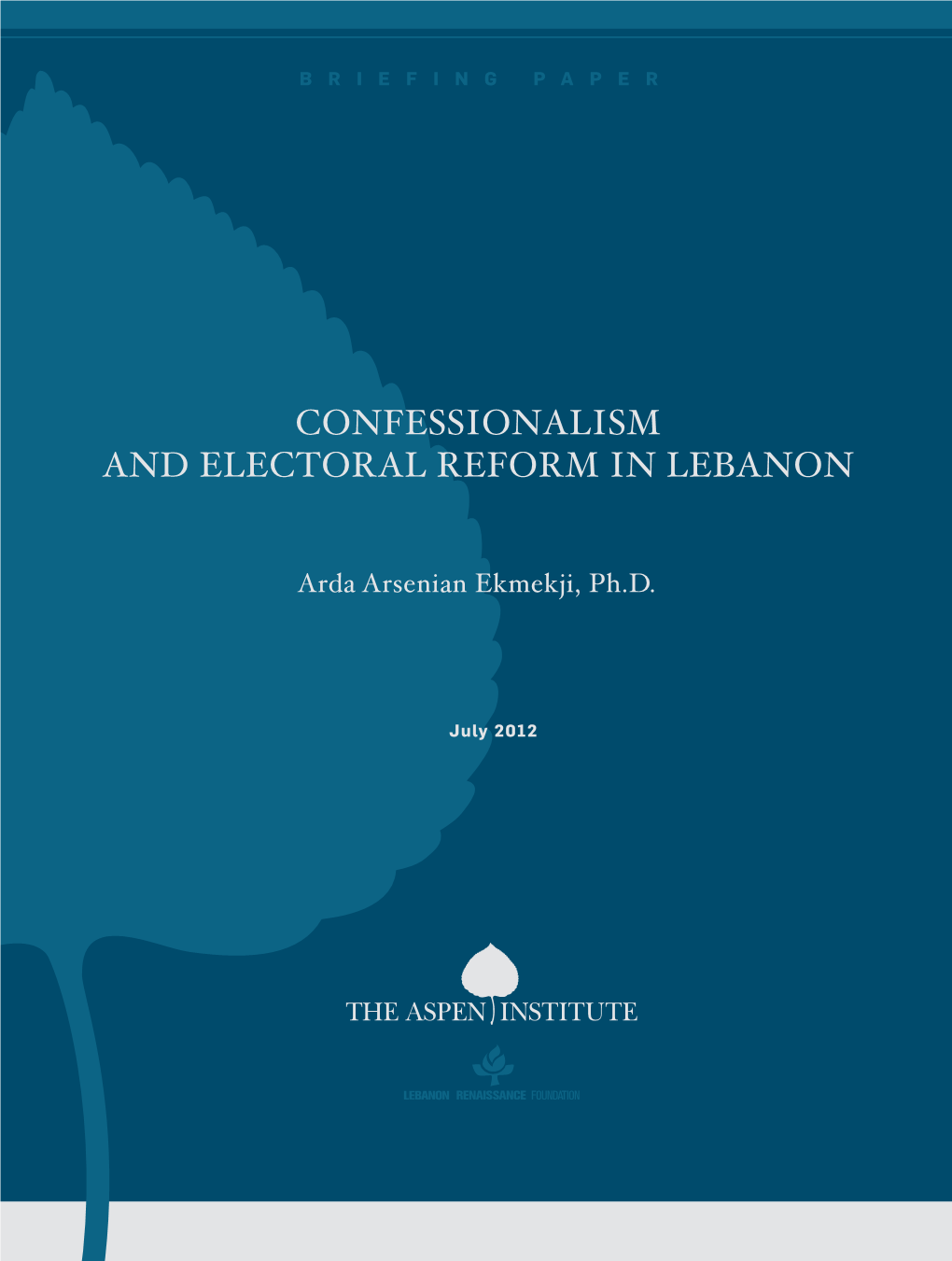 Confessionalism and Electoral Reform in Lebanon
