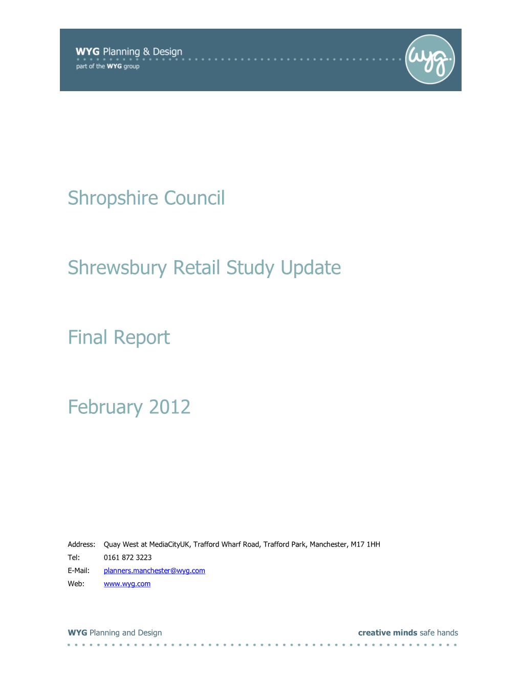 Shropshire Council Shrewsbury Retail Study Update Final Report