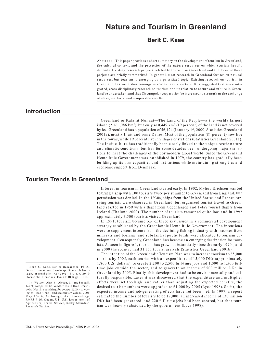 Wilderness in the Circumpolar North: Searching for Compatibility In