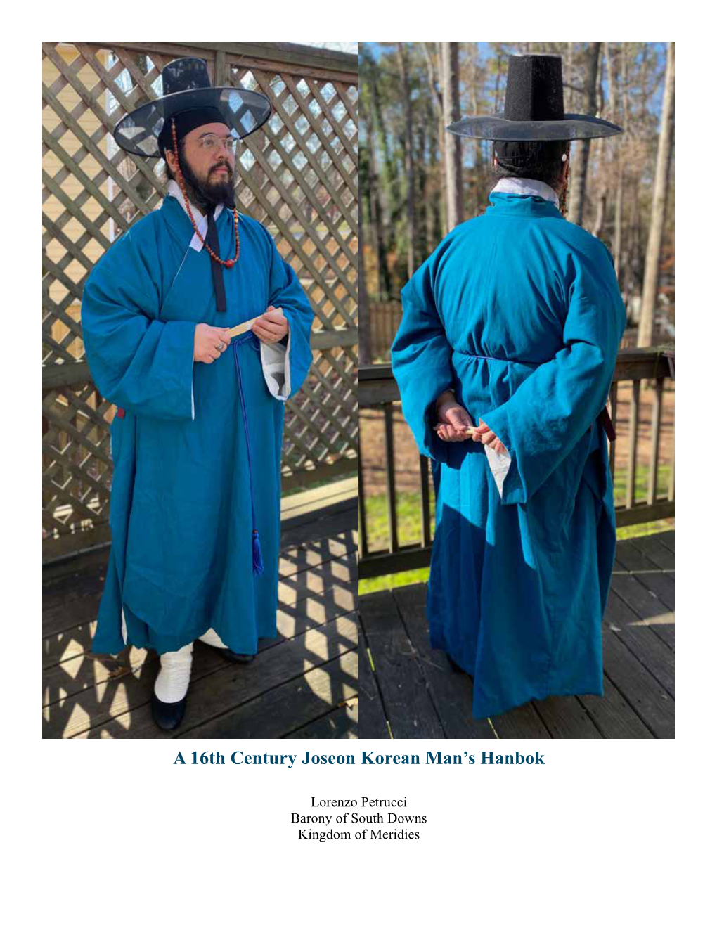 A 16Th Century Joseon Korean Man's Hanbok