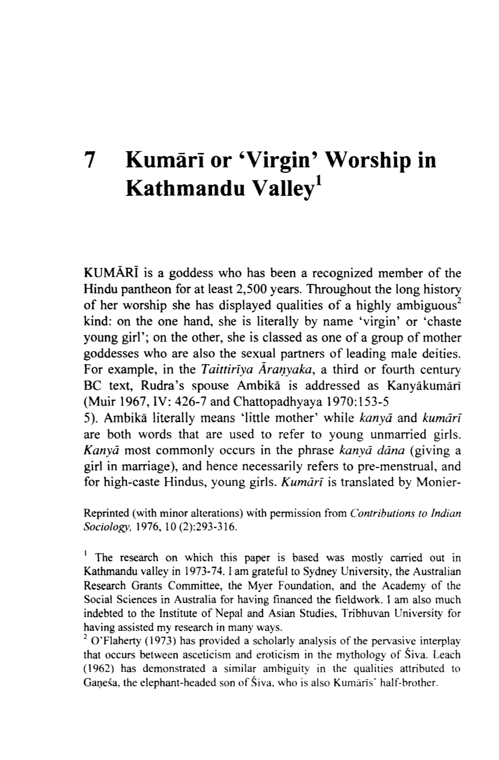 7 Kumari Or 'Virgin' Worship in Kathmandu Valley1