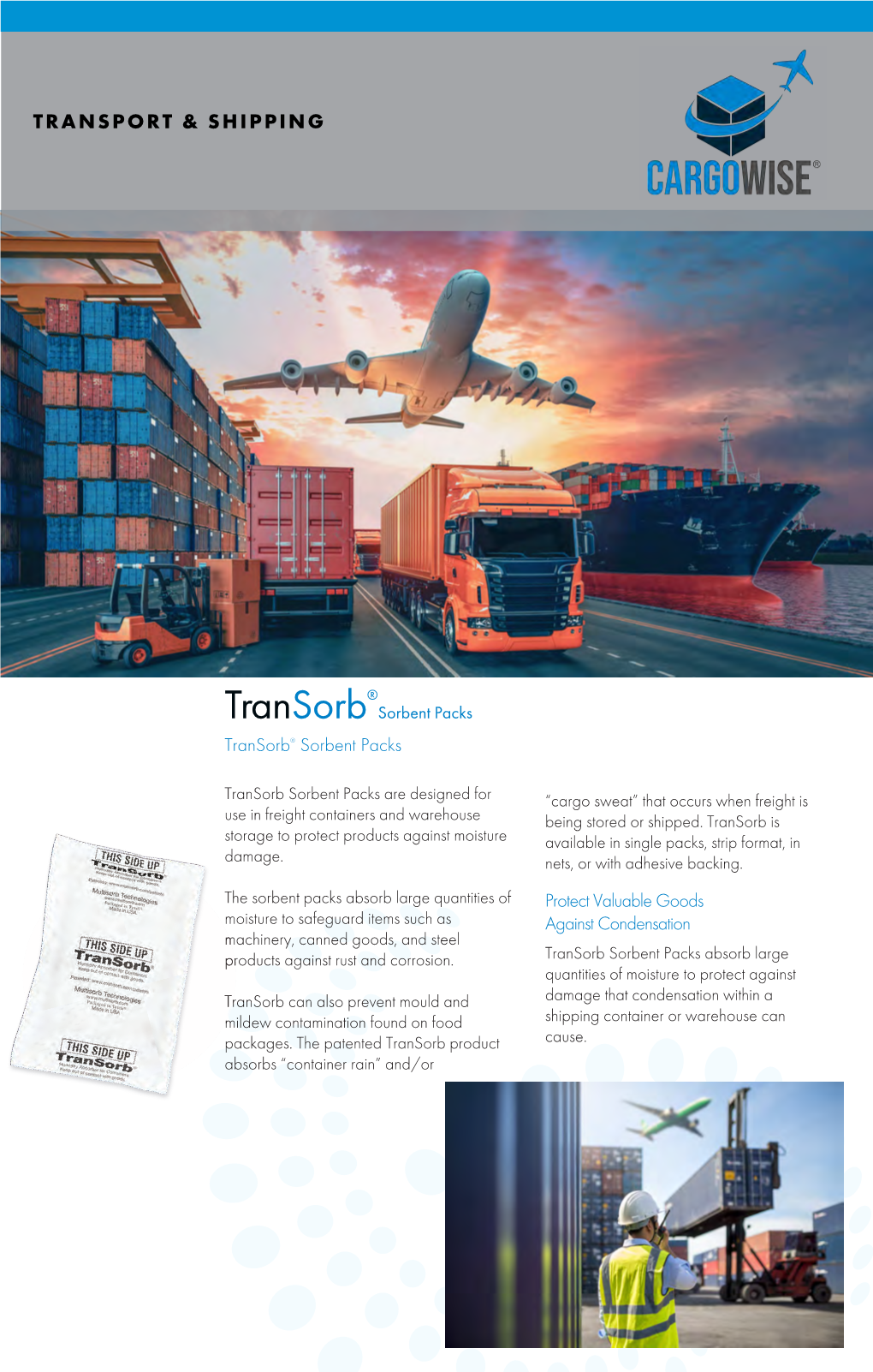 Transorb® Sorbent Packs