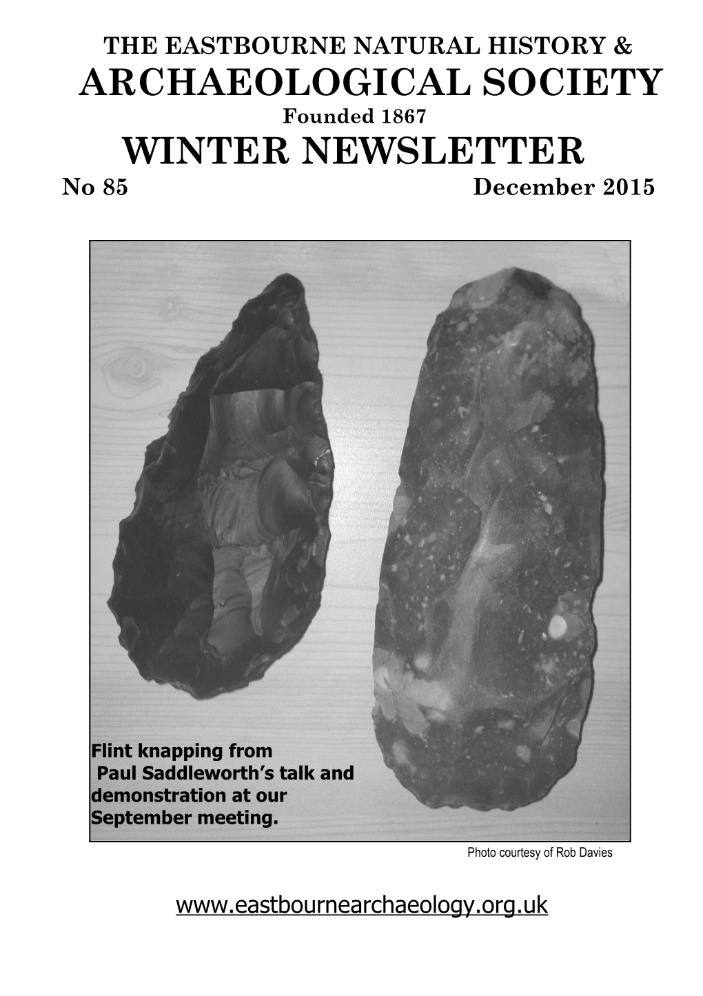 Archaeological Society Winter Newsletter