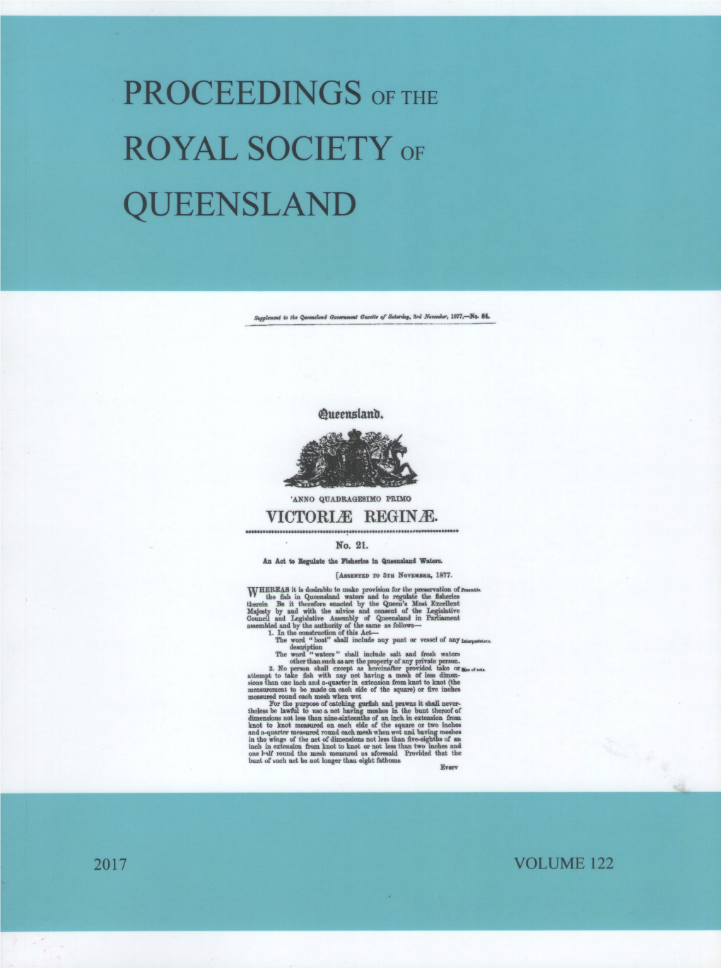 PROCEEDINGS of the ROYAL SOCIETY of QUEENSLAND in the Catchment (Diggles 2013)