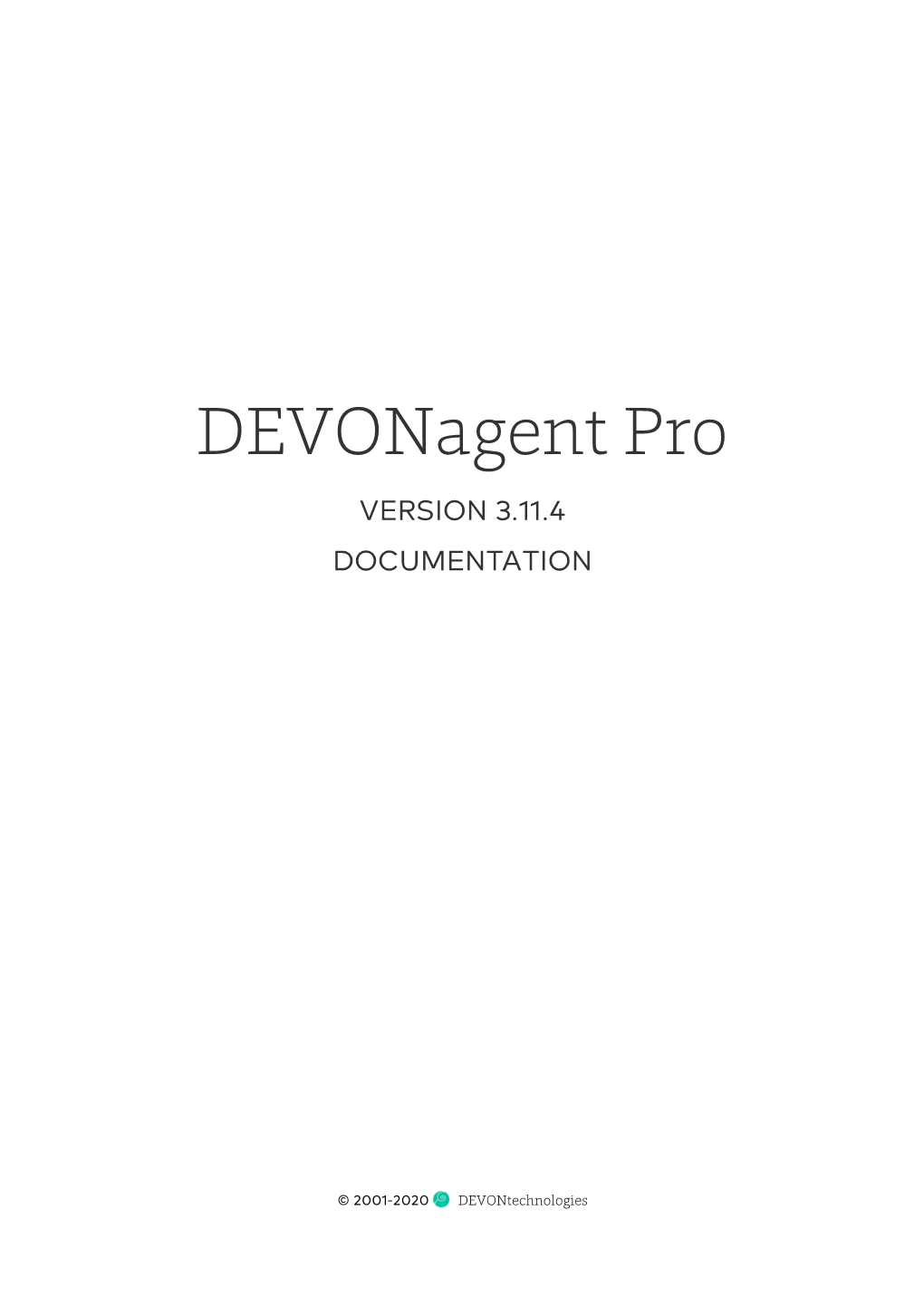 Devonagent Pro VERSION 3.11.4 DOCUMENTATION