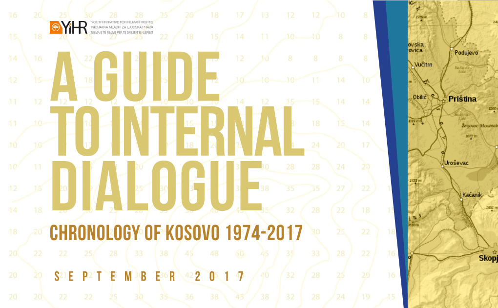 Chronology of Kosovo 1974-2017