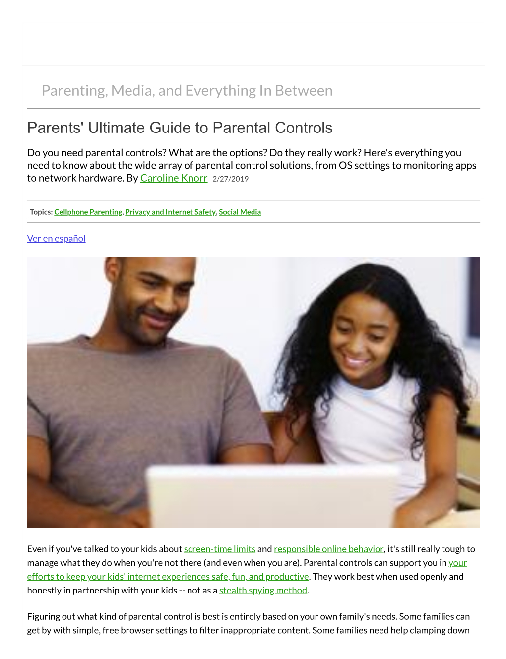 Parents' Ultimate Guide to Parental Controls