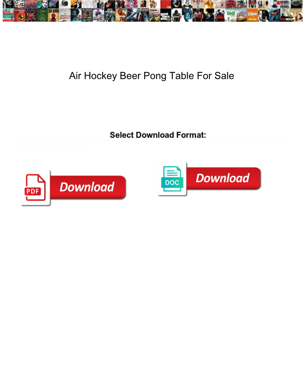 Air Hockey Beer Pong Table for Sale