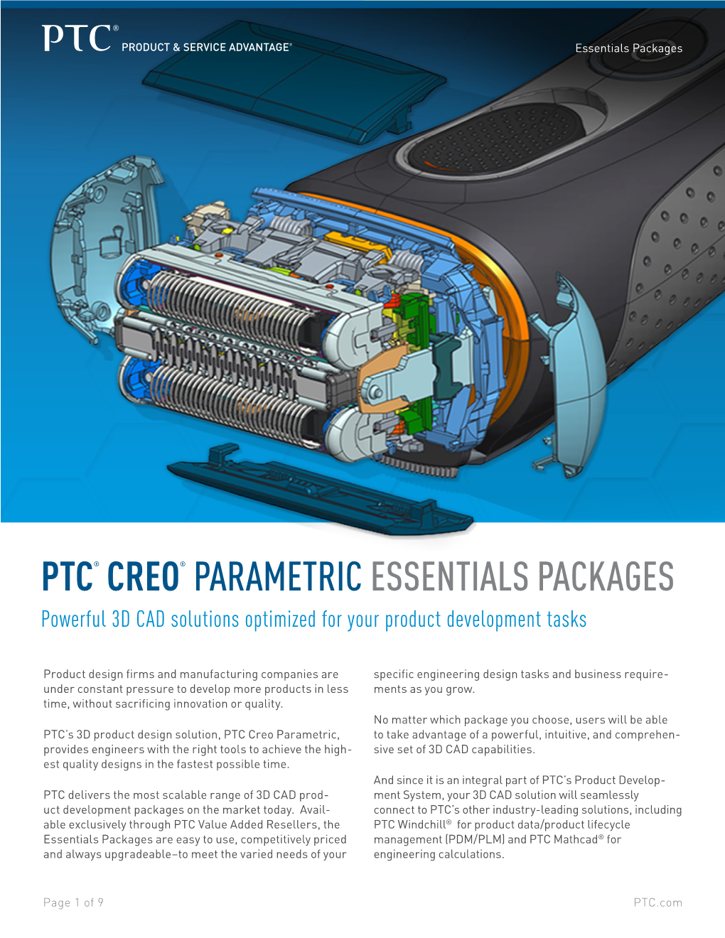 Ptc® Creo® Parametric Essentialspackages