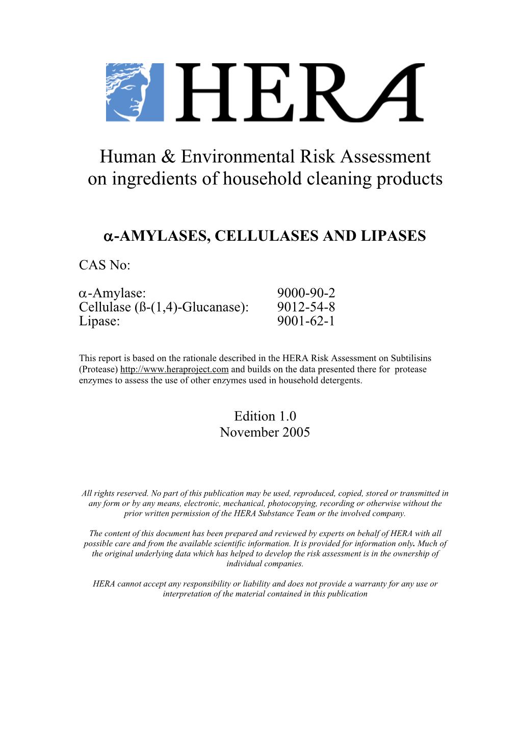 Α-Amylases, Cellulases and Lipases