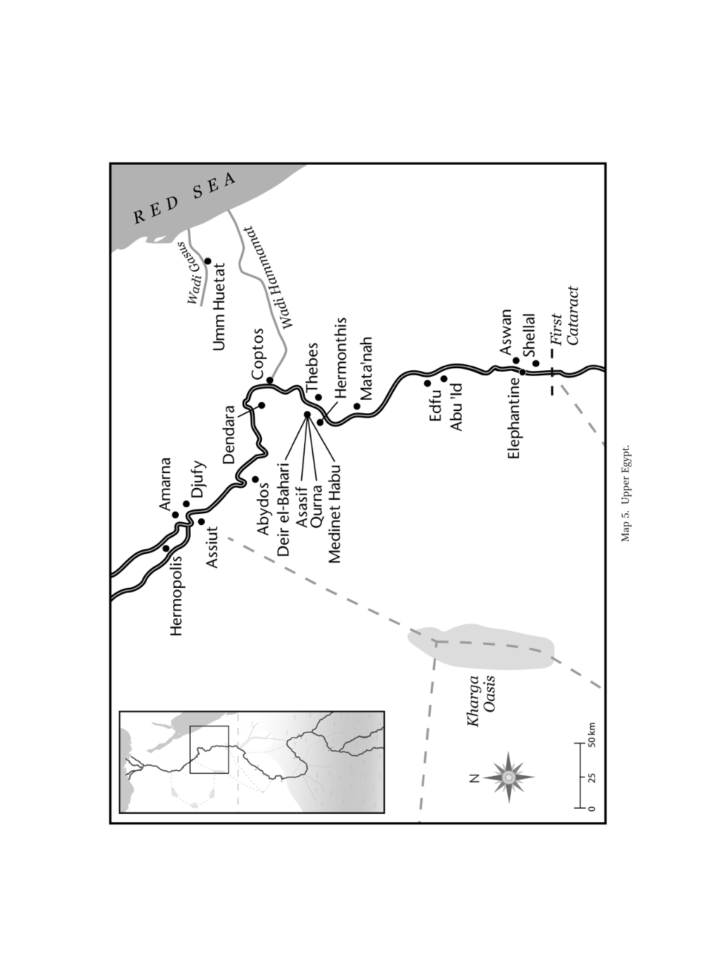 Map 5. Upper Egypt. CHAPTER FIVE