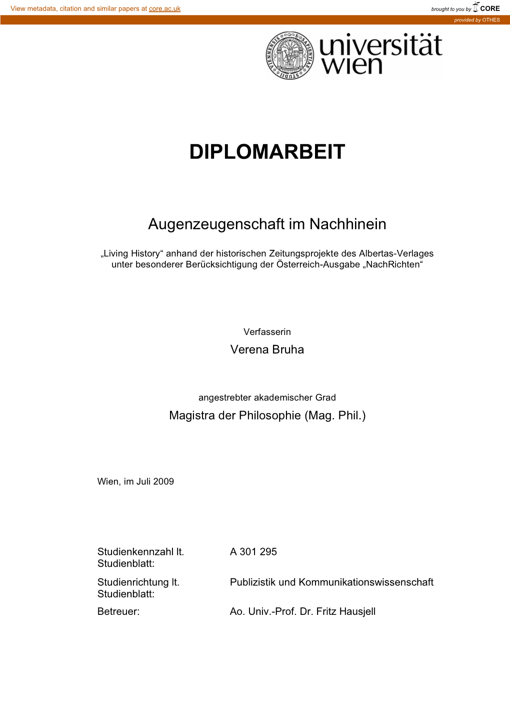 Diplomarbeit