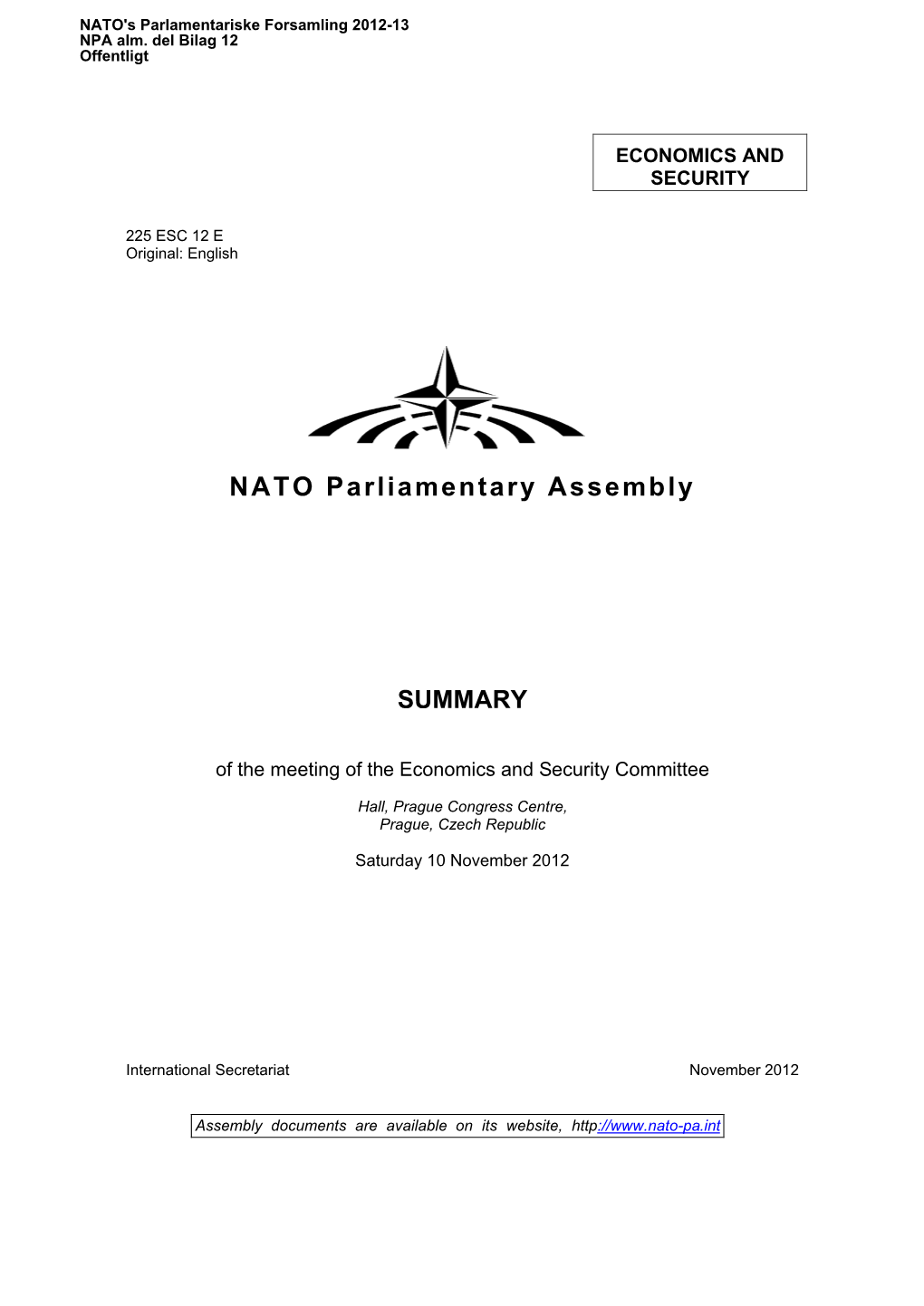 NATO Parliamentary Assembly