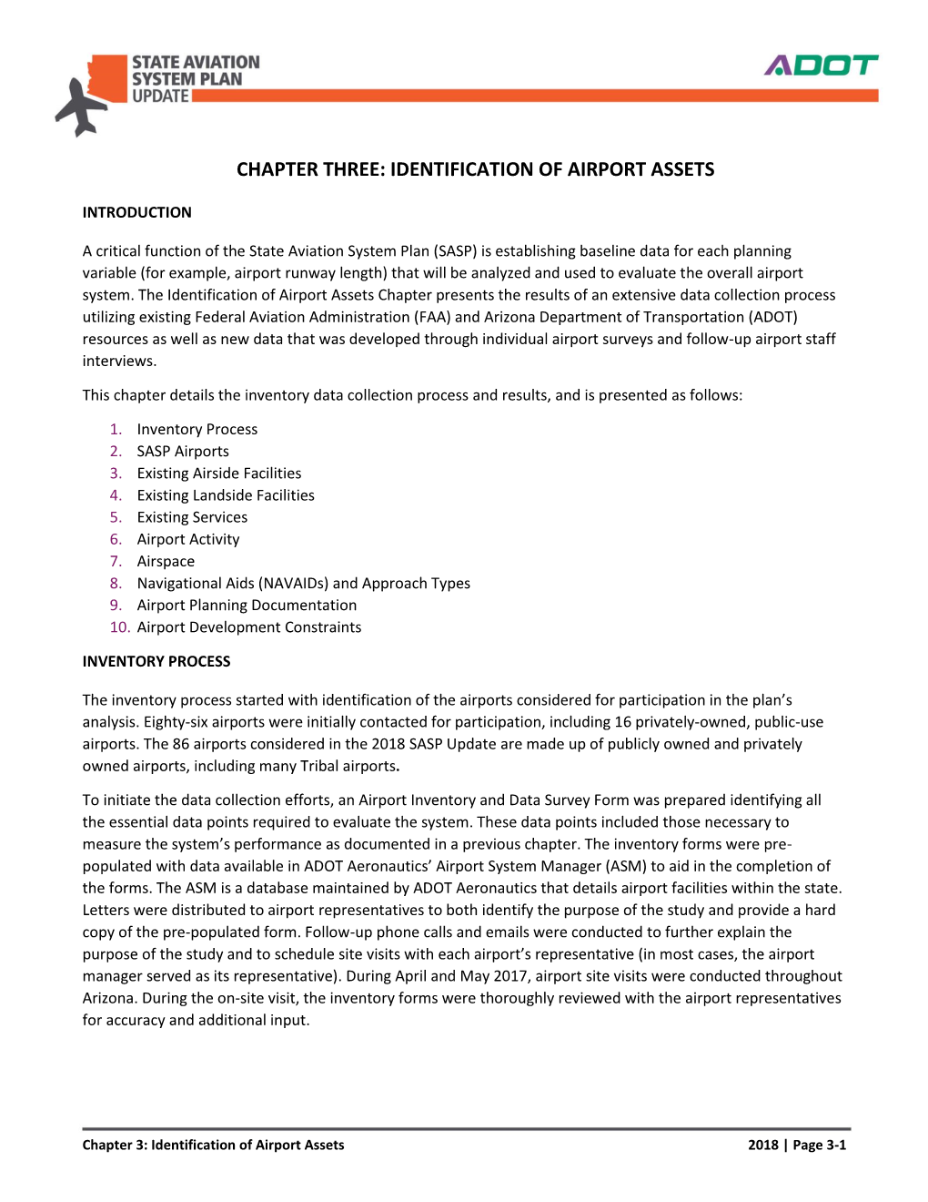 3. Chapter Three: Identification of Airport Assets