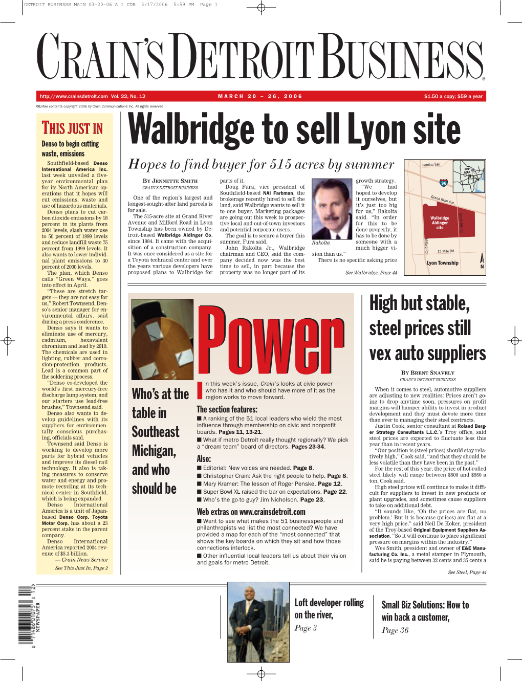 DETROIT BUSINESS MAIN 03-20-06 a 1 CDB 3/17/2006 5:59 PM Page 1