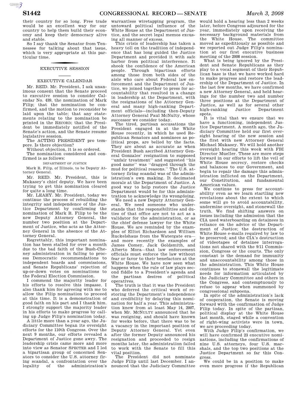 Congressional Record—Senate S1442