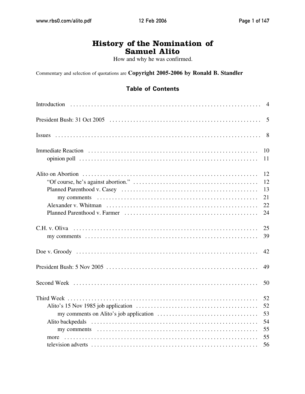 Alito.Pdf 12 Feb 2006 Page 1 of 147