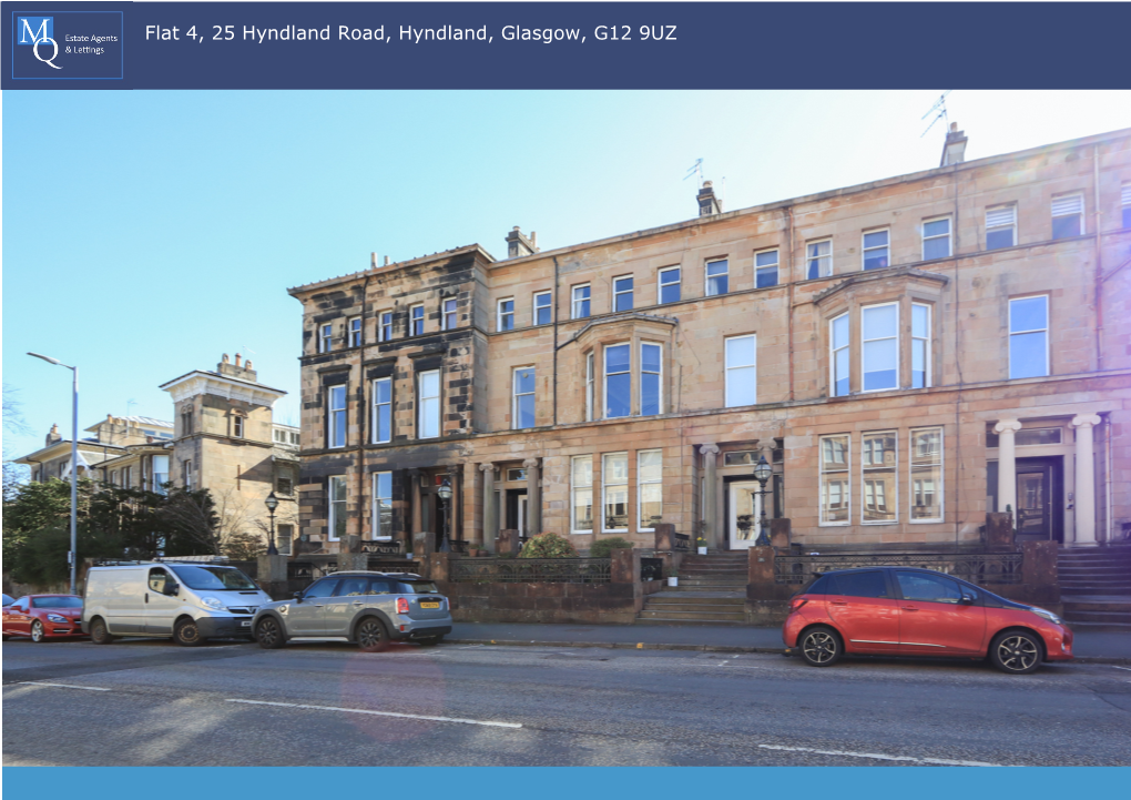 Flat 4, 25 Hyndland Road, Hyndland, Glasgow, G12 9UZ