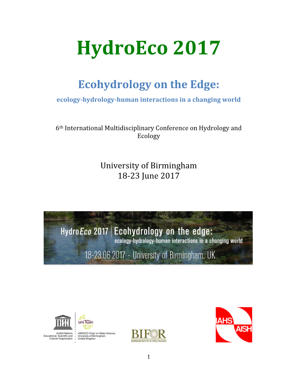 Hydroeco 2017