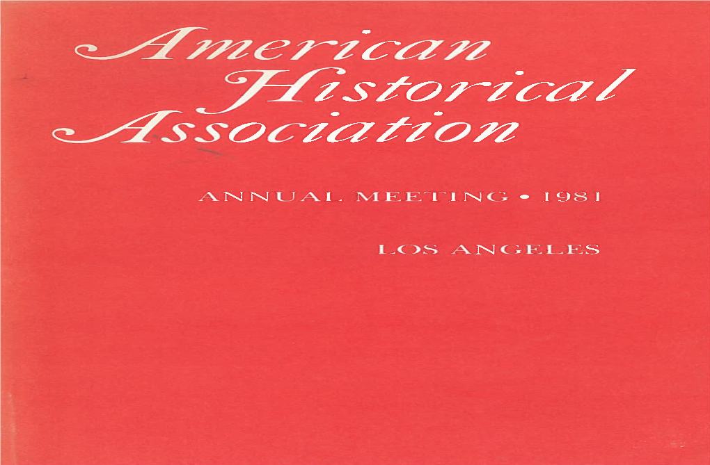 1981 Annual Meeting Program.Pdf