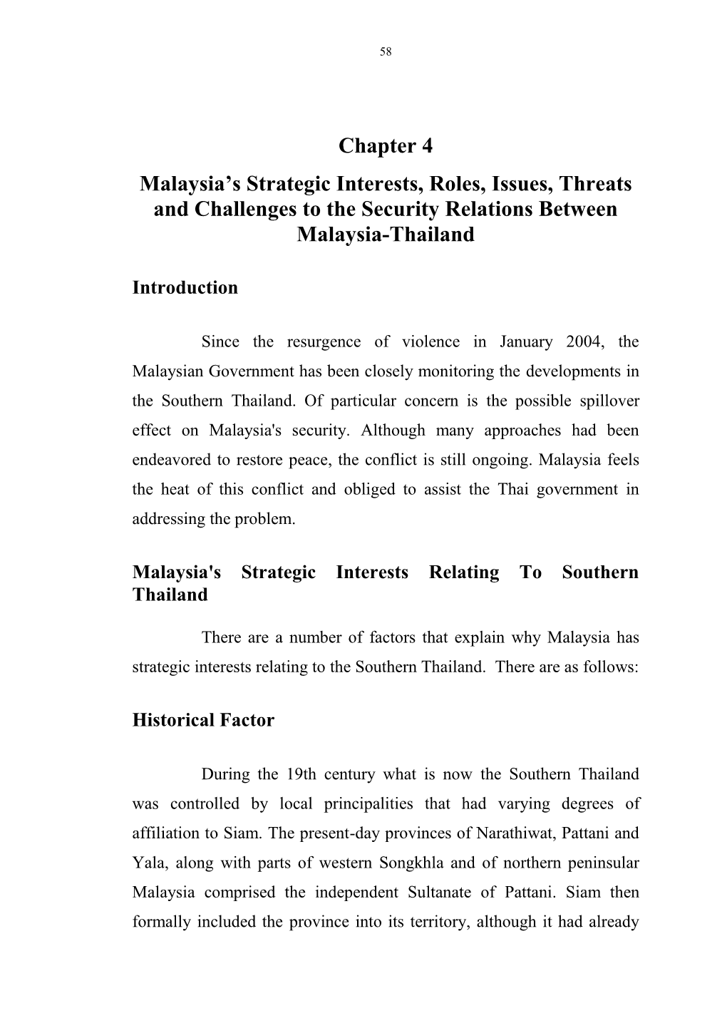 Malaysia-Thailand Bilateral Relations – an Overview