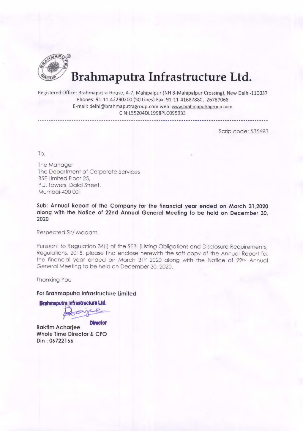 X Brahmaputra Infrastructure Ltd