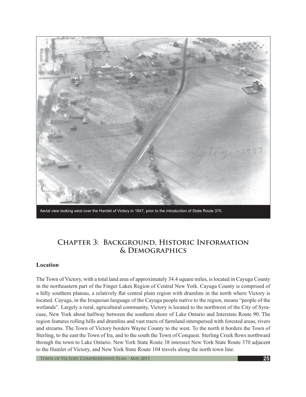 Chapter 3: Background, Historic Information & Demographics