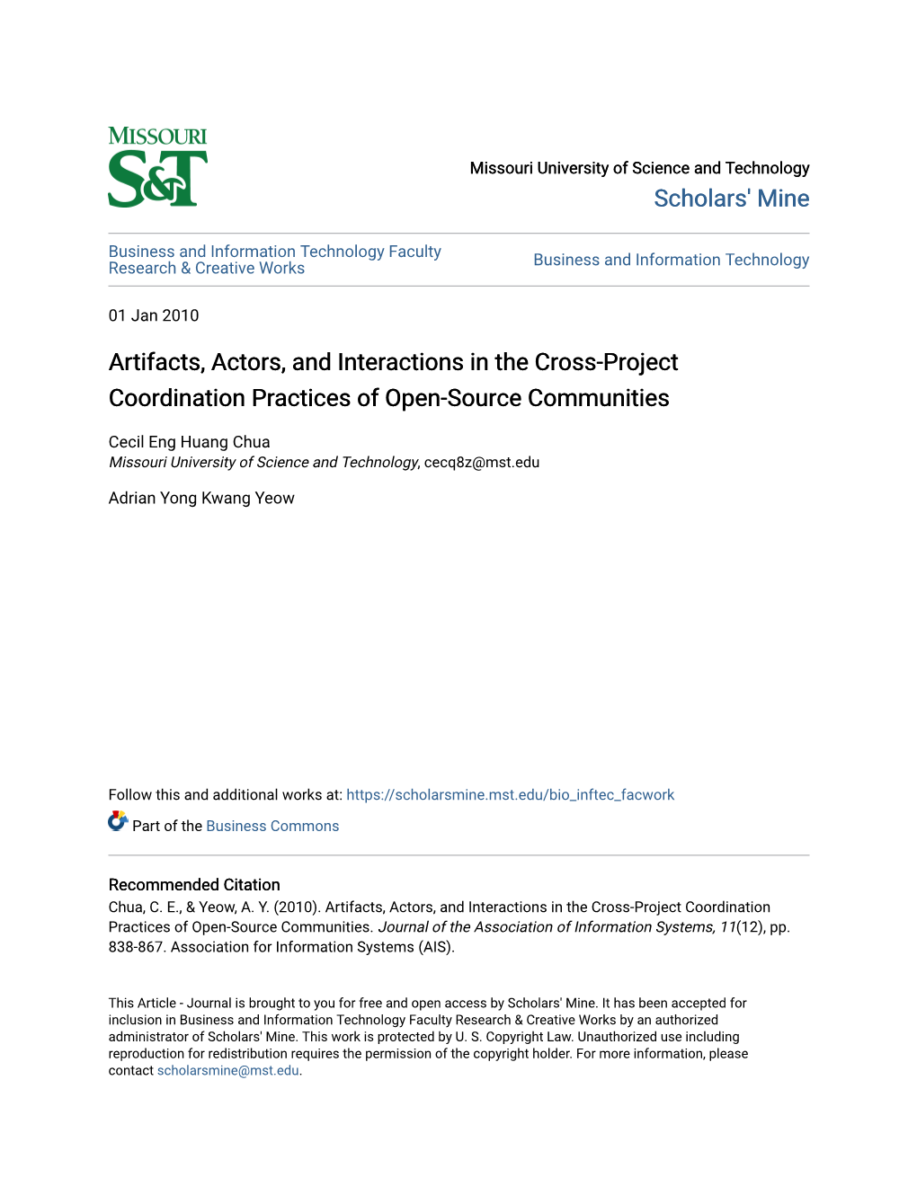 Artifacts, Actors, and Interactions in the Cross-Project Coordination Practices of Open-Source Communities