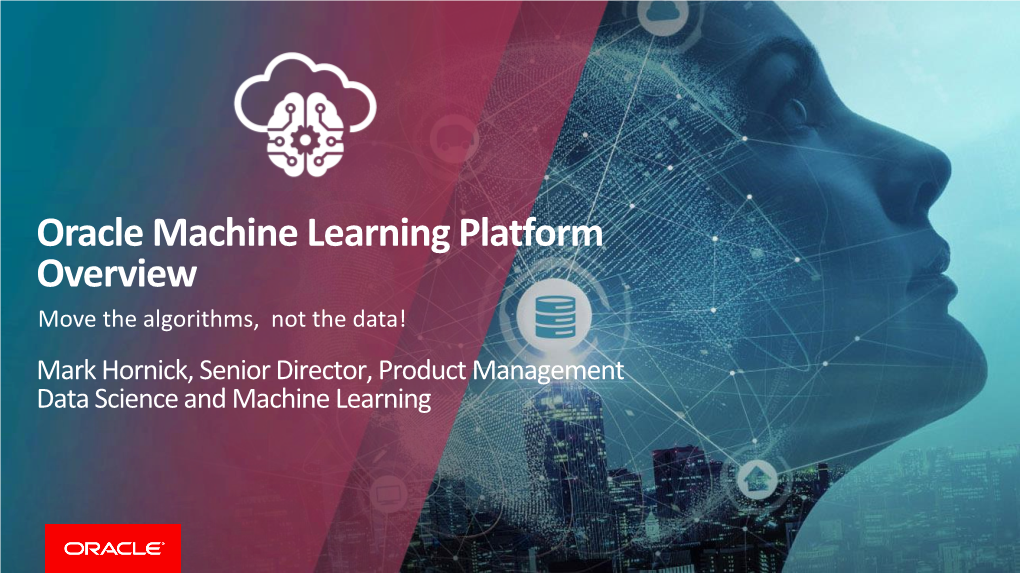 Oracle Machine Learning