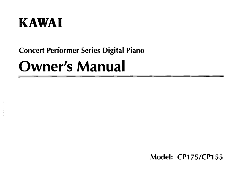 Owner's Manual