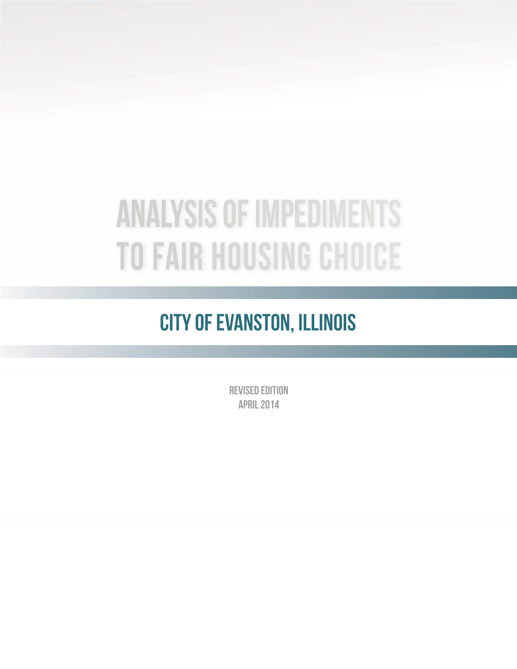 Analysis of Impediment to Fair Housing Choice