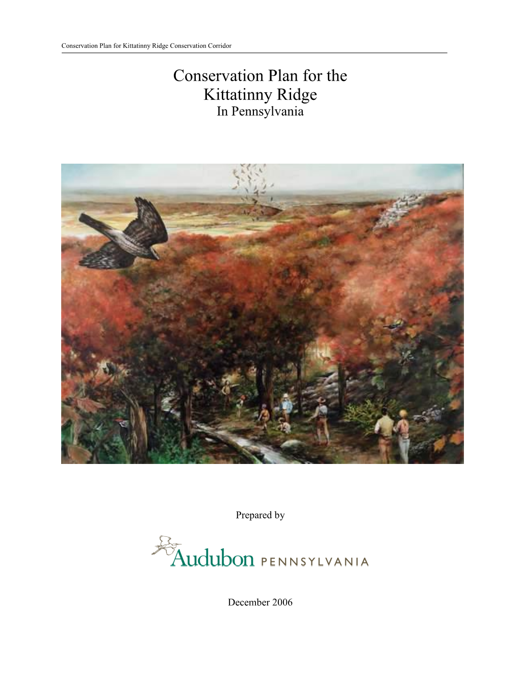 Conservation Plan for the Kittatinny Ridge in Pennsylvania