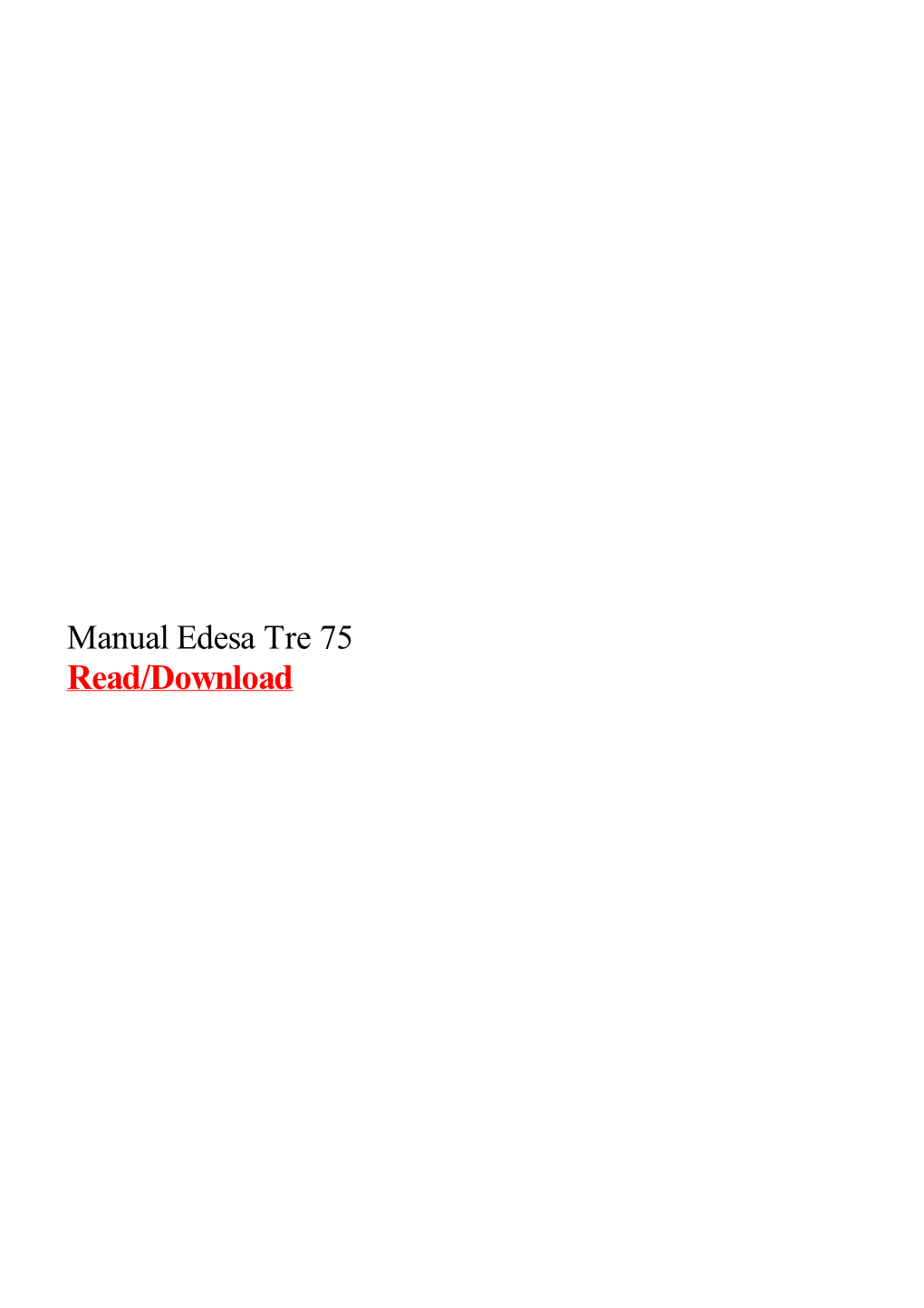 Manual Edesa Tre 75 Your Computer - It's As Easy As