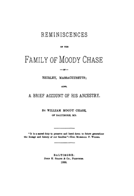 Family of Moody Chase
