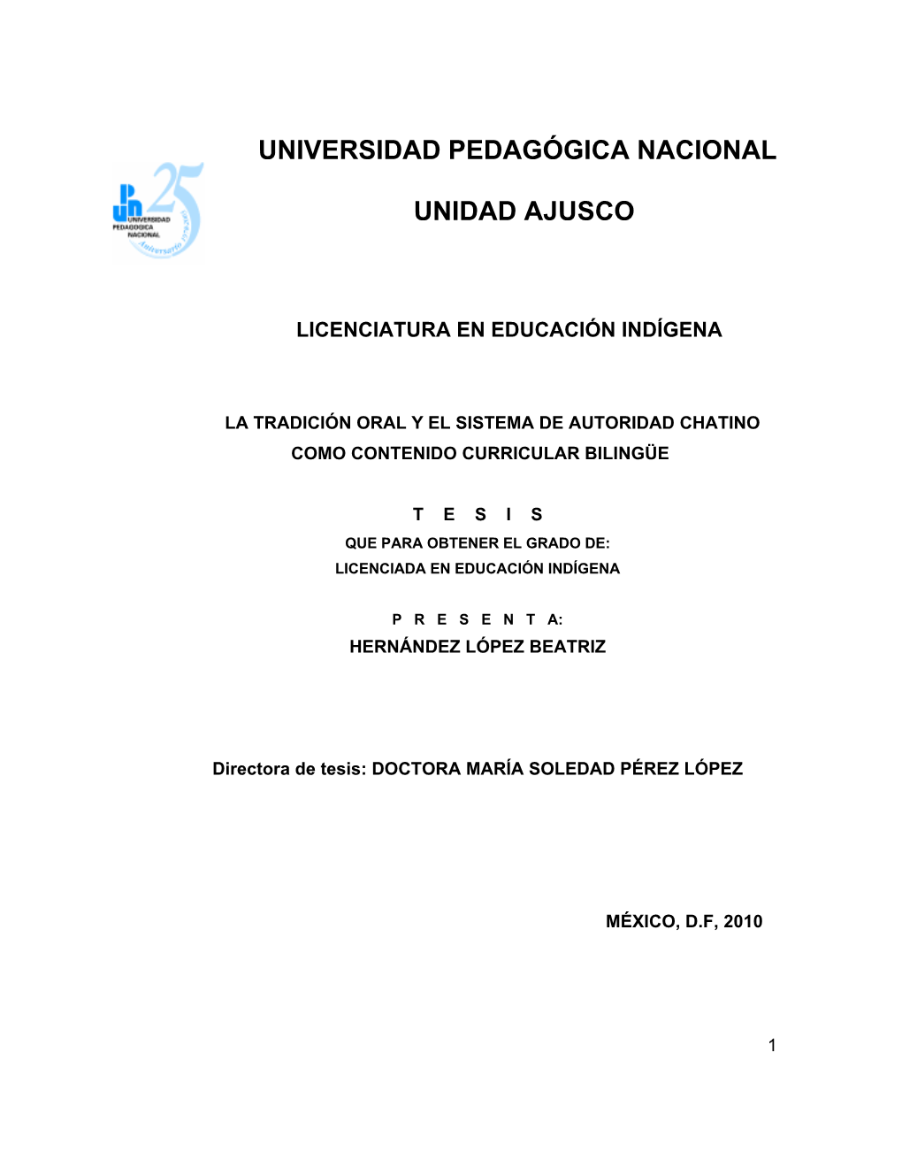 La Tradición Oral Y El Sistema De Autoridad Chatino Como Contenido Curricular Bilingüe