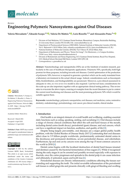 Engineering Polymeric Nanosystems Against Oral Diseases