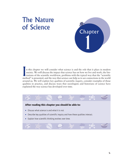 The Nature of Science Chapter 1