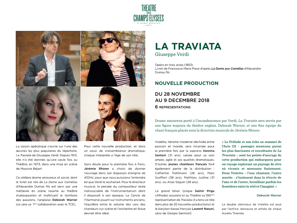 LA TRAVIATA Giuseppe Verdi