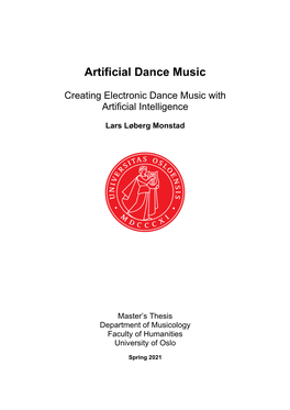 Artificial Dance Music
