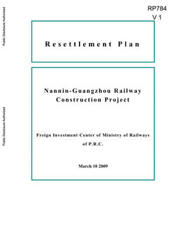 Chapter VII Implementation Plan for Resettlement