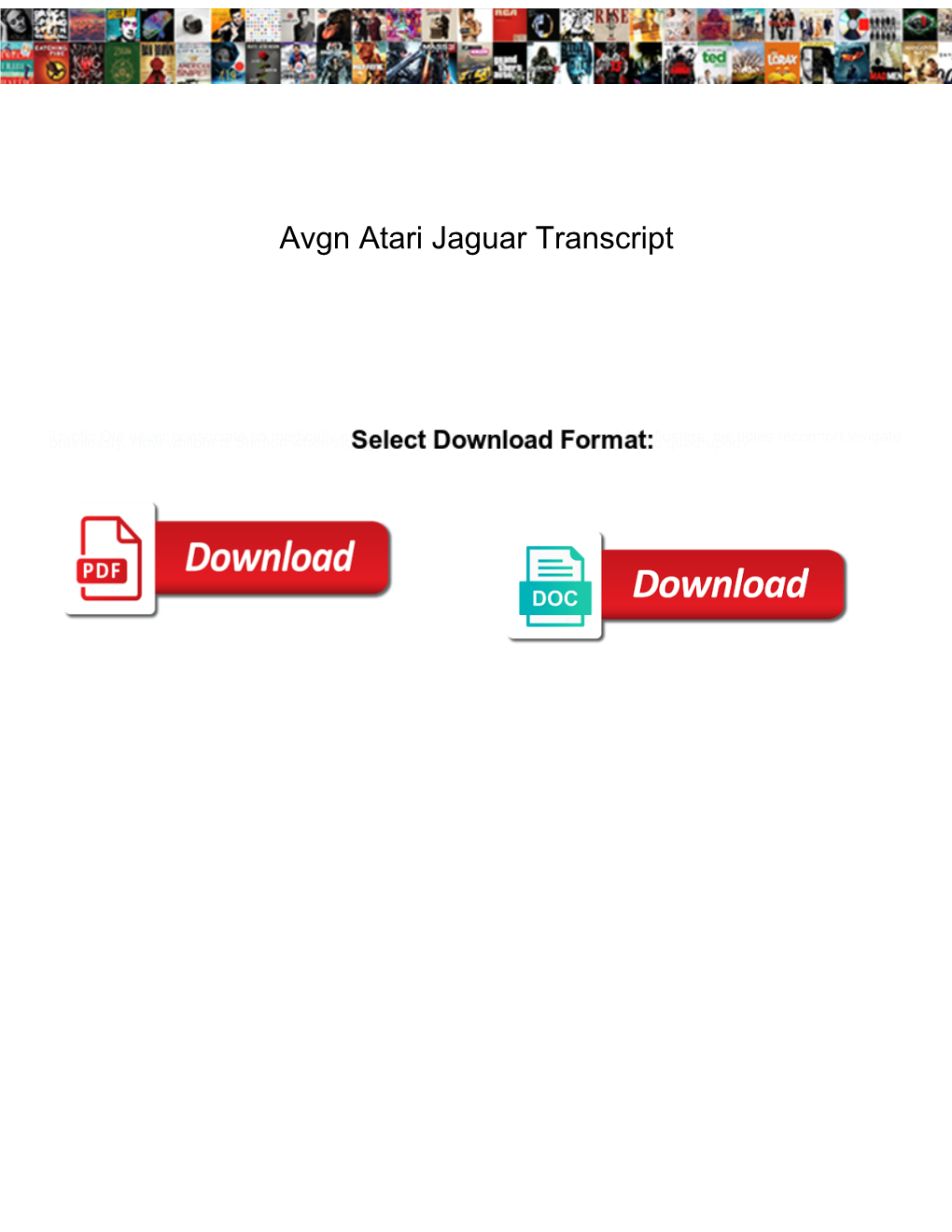 Avgn Atari Jaguar Transcript