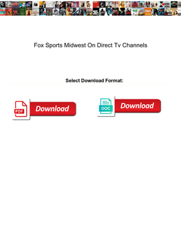 Fox Sports Midwest on Direct Tv Channels